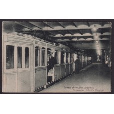 CIUDAD DE BUENOS AIRES ANTIGUA TARJETA POSTAL EL SUBTERRANEO ESTACION CONGRESO RARA